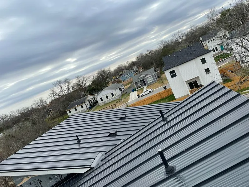 Standing seam metal roof panels with vents for Skylight Repair in Eustis